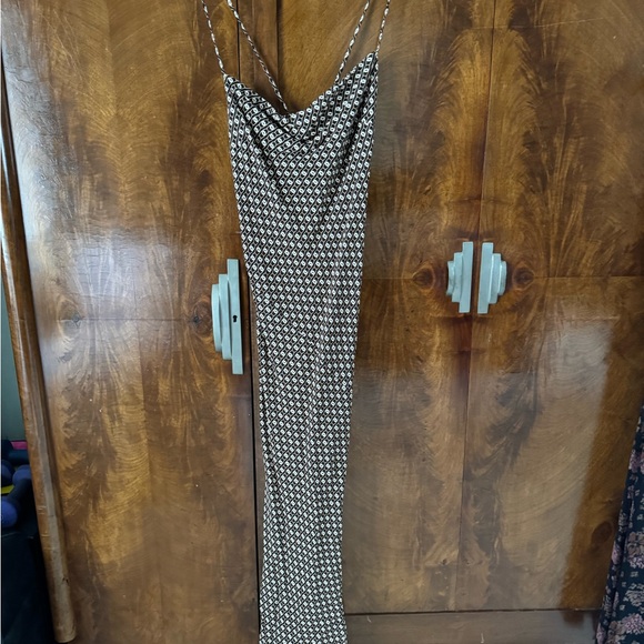 Monday Swimwear Backless Dress in Black and White - Picture 2 of 5